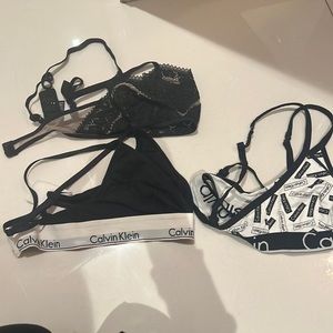 Calvin Klein triangle bras soft type. 5 each or all 3 for 12